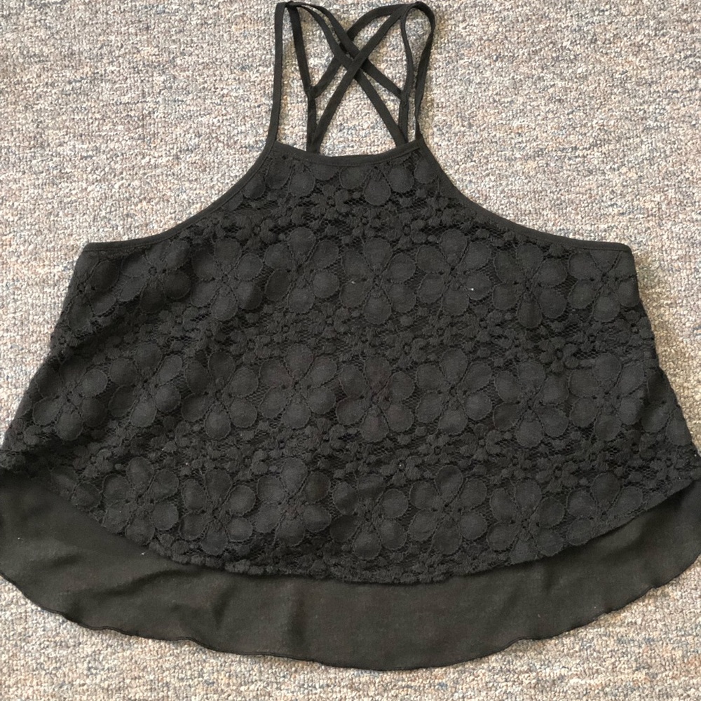 Hollister navy sheer tank. Size Small
